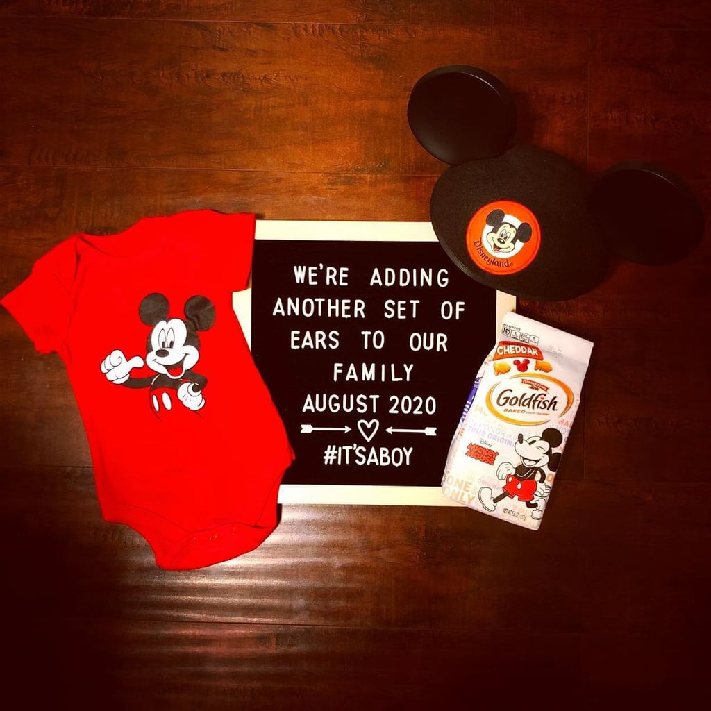 Mickey Mouse Pregnancy Announcement