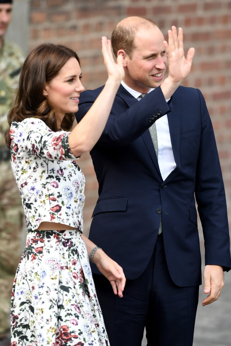 When Kate Lifted Her Arm, Her Separates Were Highlighted