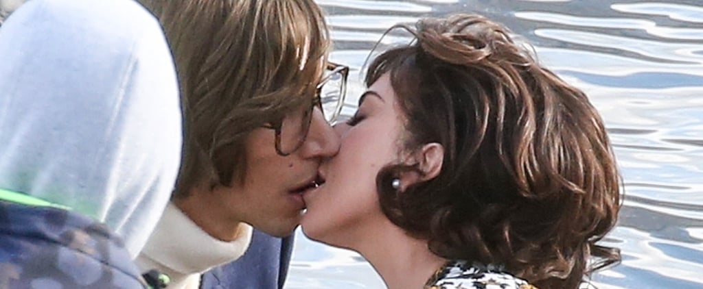 Adam Driver and Lady Gaga Share a Kiss in New Photos From the House of Gucci Set