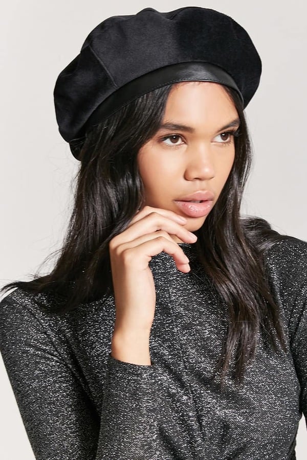 Forever 21 Velvet Contrast Beret