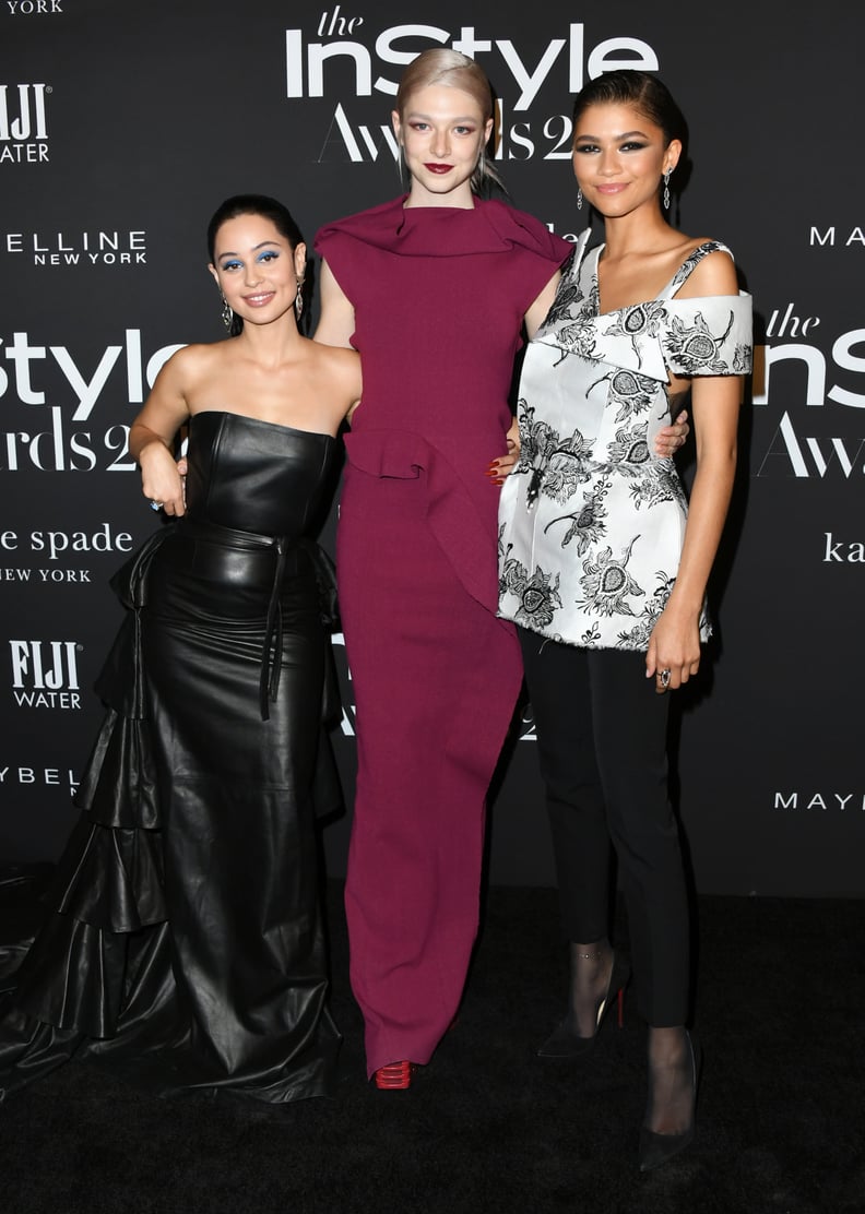 Alexa Demie, Hunter Schafer, and Zendaya at the InStyle Awards 2019