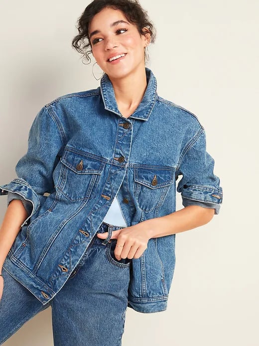 Old Navy Oversized Boyfriend Jean Jacket Shoppers Already Know