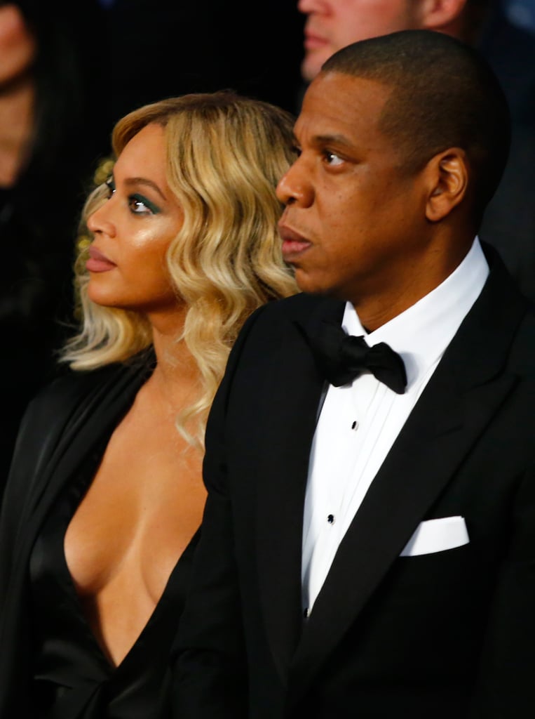 Beyonce and Jay Z at Boxing Match in Las Vegas November 2015