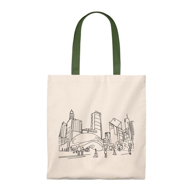 Chicago Skyline Tote Bag