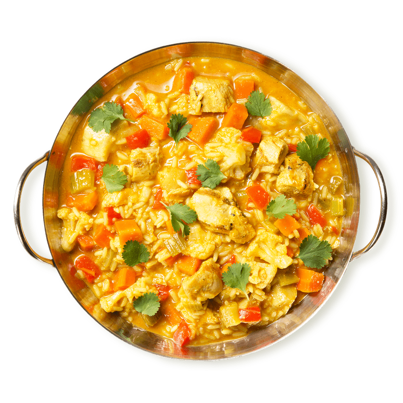 Tiller & Hatch Coconut Chicken Stew With Vegetables and Rice