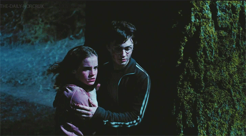 And Harry's hand just lingered on Hermione's arm. | Why Harry and