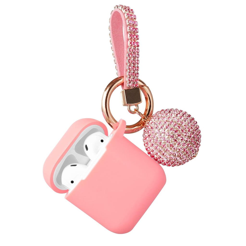 Bluewind Silicone Case With Glitter Ball Keychain