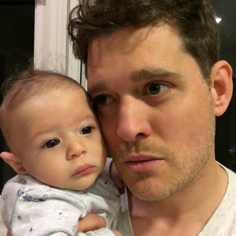 Michael Buble Photo With Son Elias April 2016