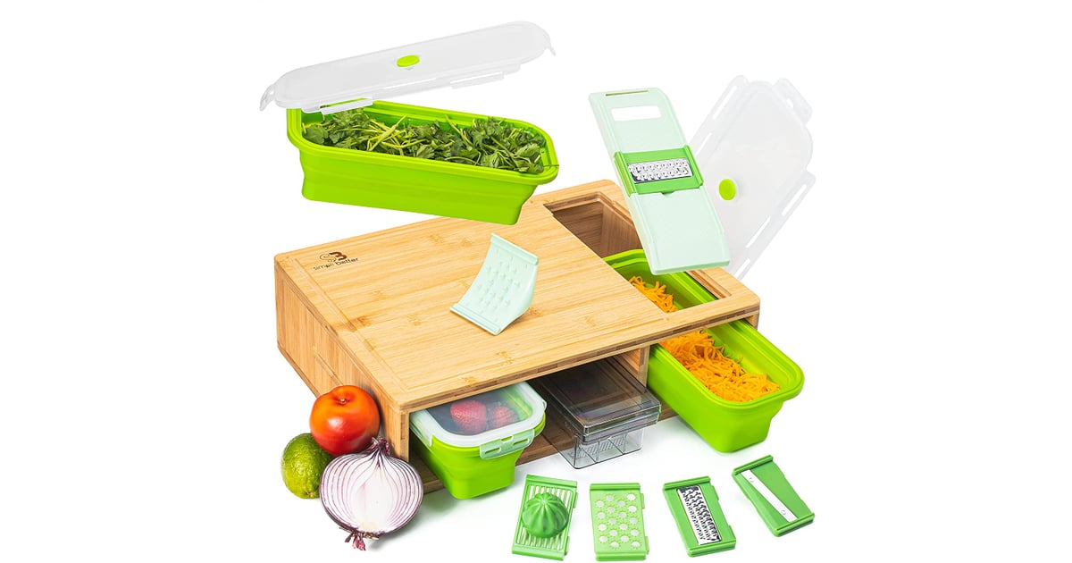 For the Meal-Preper: Bamboo Cutting Board With Trays | Best Gifts For ...