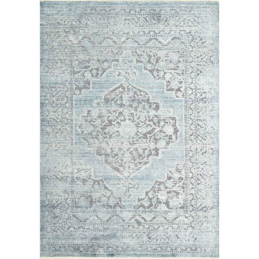 Ophelia Grey Aqua Rug