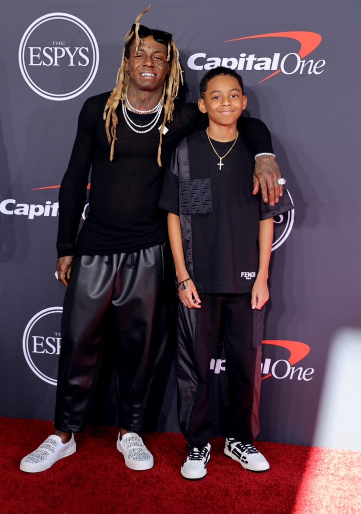 Lil Wayne and Son Kameron Carter at the 2022 ESPYs POPSUGAR Celebrity UK