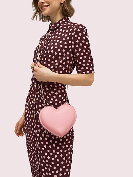 3D Heart Crossbody in Rococo Pink | We're Smitten! Kate Spade NY's  Valentine's Day Collection Will Steal Your Heart | POPSUGAR Fashion Photo 3