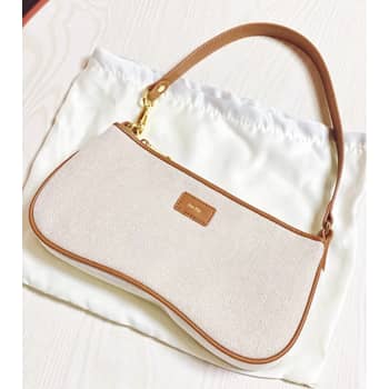 Eva Shoulder Bag - Beige Canvas - Fashion Women Vegan Bag Online Shopping - JW Pei