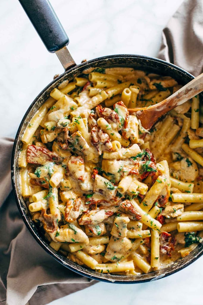 Sun-Dried Tomato Chicken Florentine Pasta