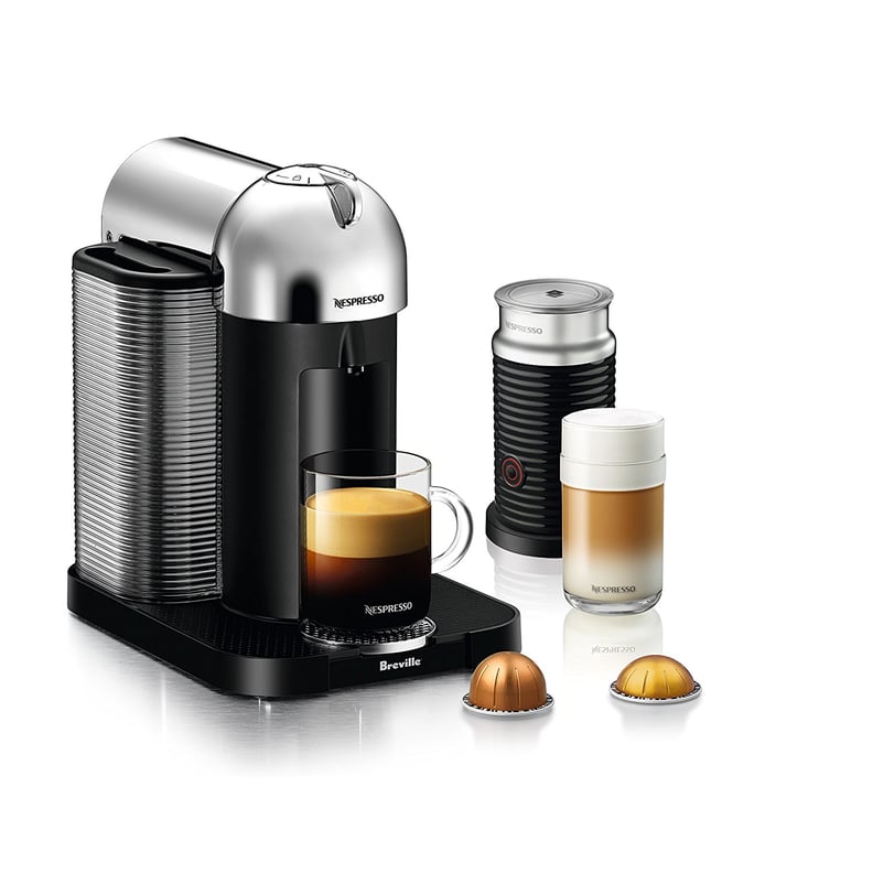 A Coffee Machine: Nespresso Vertuo Coffee and Espresso Machine Bundle With Aeroccino Milk Frother