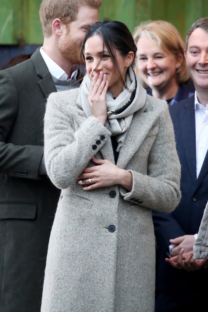 January: Meghan dove into her royal duties with a visit to a London radio station.