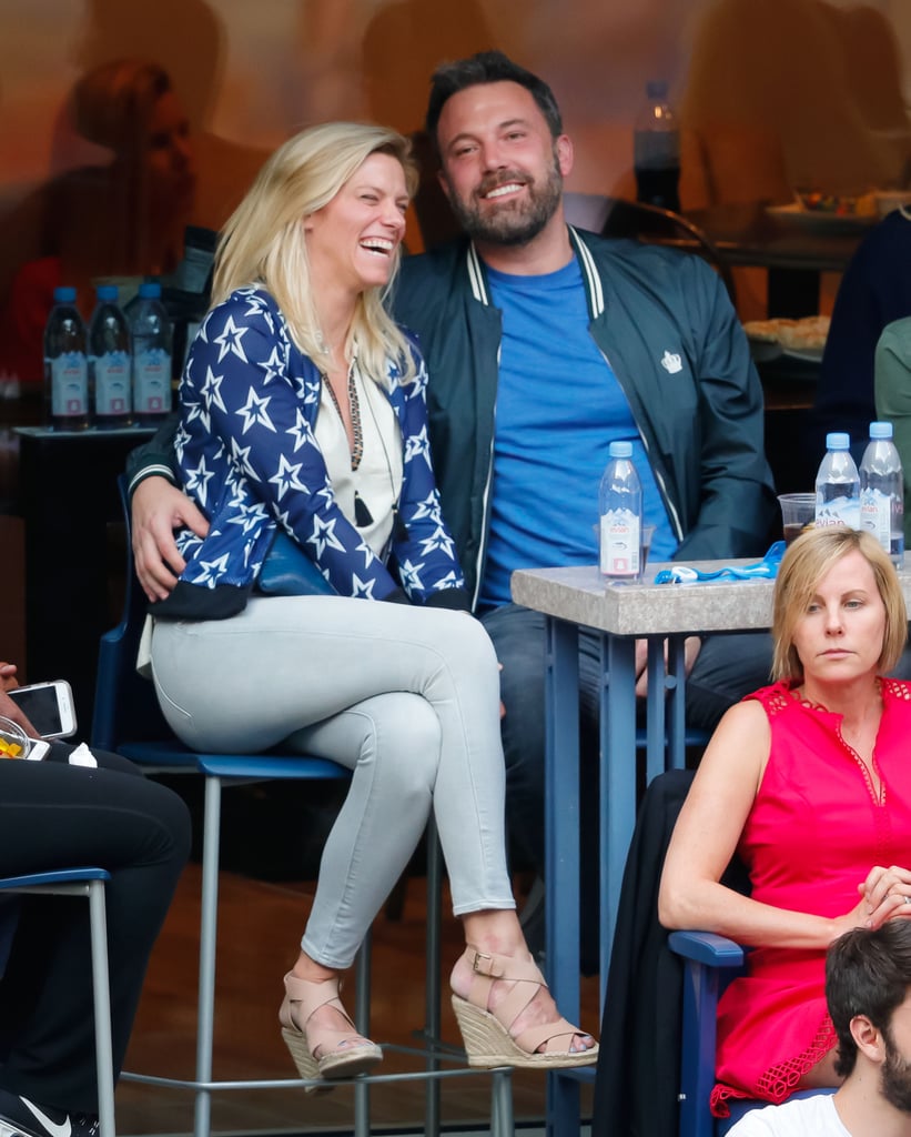 Ben Affleck and Lindsay Shookus at the US Open