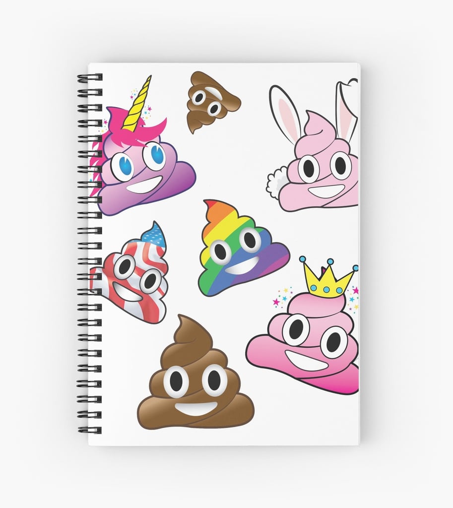 Silly Whacky Fun Poop Emoji Spiral Notebook