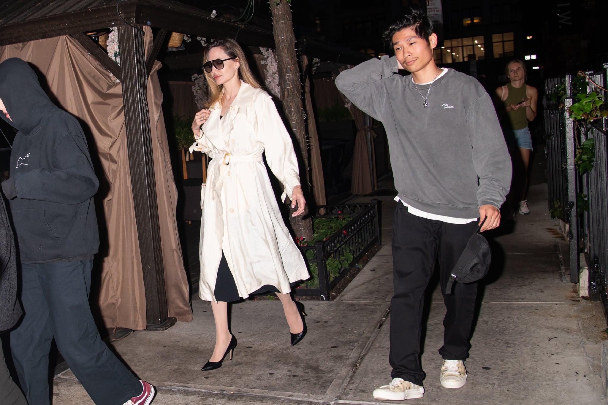 NEW YORK, NY - JUNE 26: Angelina Jolie and  Pax Jolie-Pitt are seen on June 26, 2023 in New York, New York. (Photo by MEGA/GC Images)