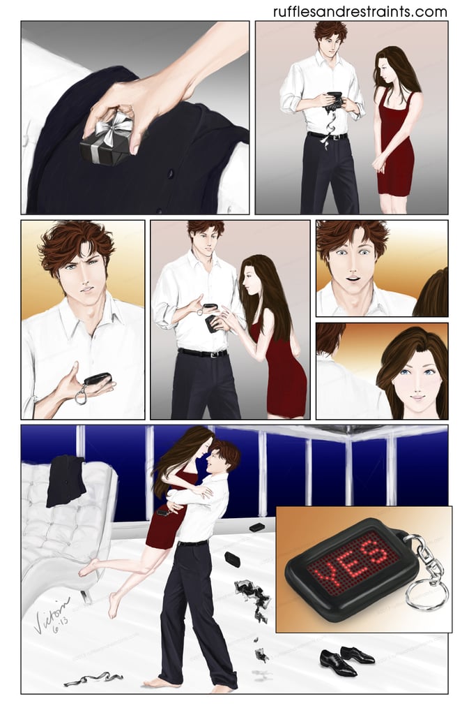 Big Things In Little Packages Fifty Shades Of Grey Fan Art Ruffles And Restraints Popsugar 