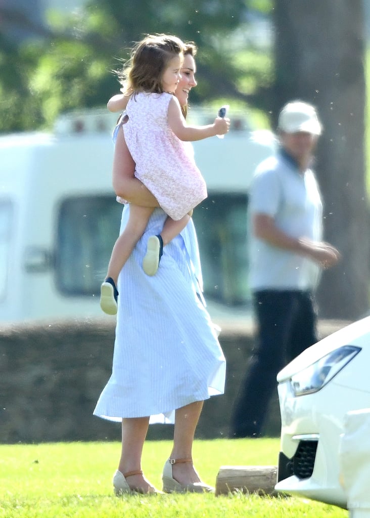 Kate Middleton Blue Dress at Polo Match 2018