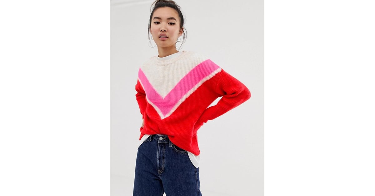 New look cheap chevron jumper