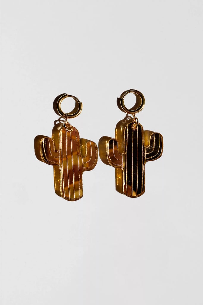Sigfus Designs Mirrored Saguaro Cactus Earrings