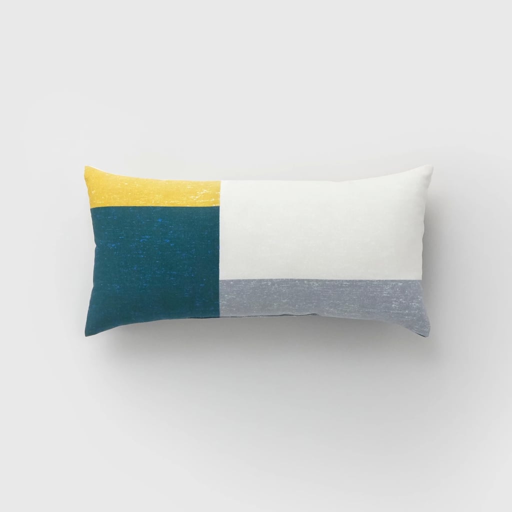 Lumbar Colour Block Outdoor Pillow