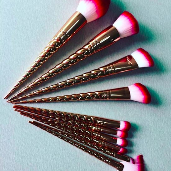 Rose Gold Unicorn Makeup Brushes