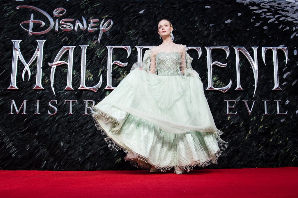 Angelina Jolie & Elle Fanning Maleficent UK Premiere Dresses