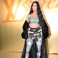 Kim Kardashian Wows in a Pixelated Top & Leggings at the Louis Vuitton Show