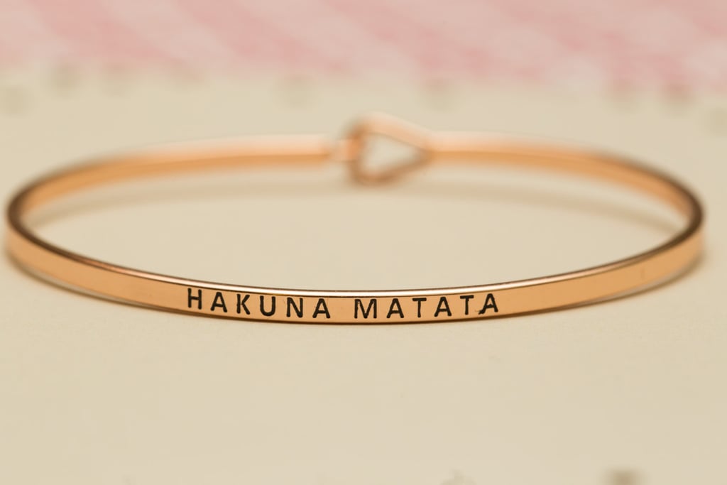 Rose Gold "Hakuna Matata" Bracelet ($16)