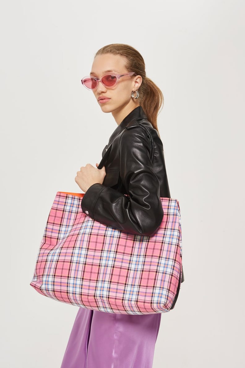 Callie Checked Shopper Bag