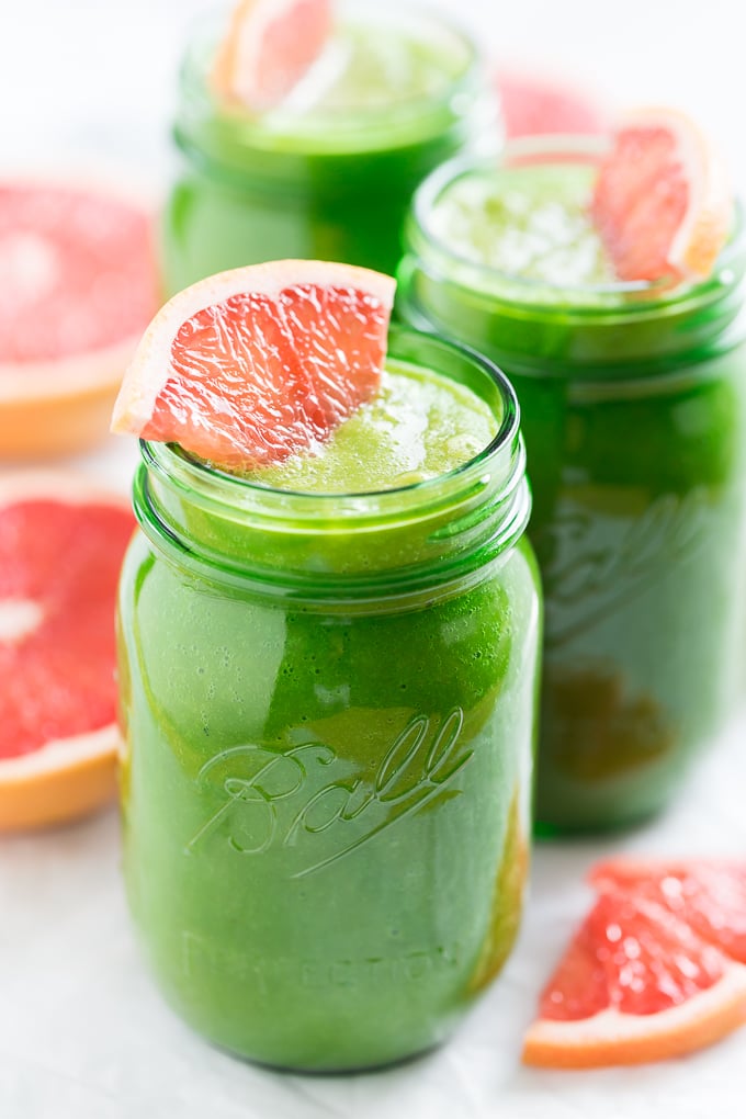 Pink Grapefruit Green Smoothie