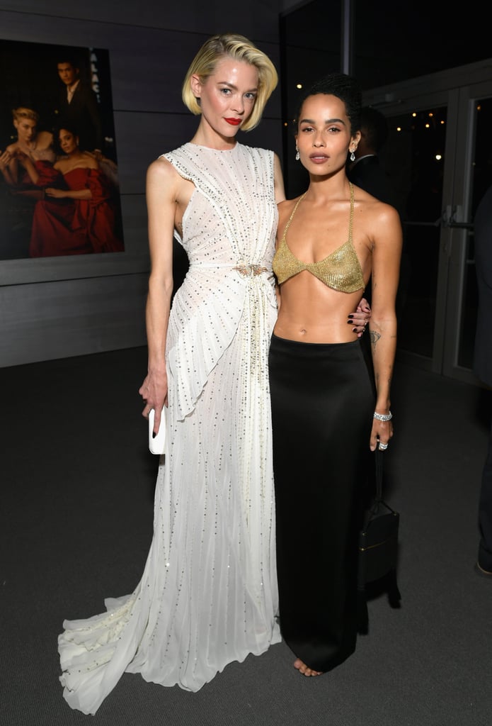 Zoe Kravtiz Gold Bra at Oscars Afterparty 2019