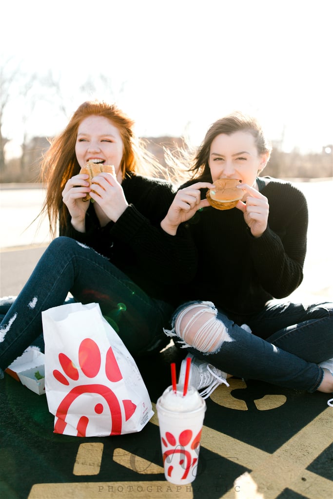 Chick Fil A High School Seniors Photo Shoot Popsugar Family