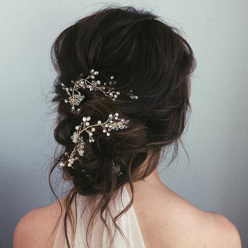 Messy Bun Wedding Hair  POPSUGAR Beauty