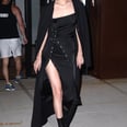 The Thigh-High Slit on Gigi Hadid's Vampy Dress Will Make Anyone Blush