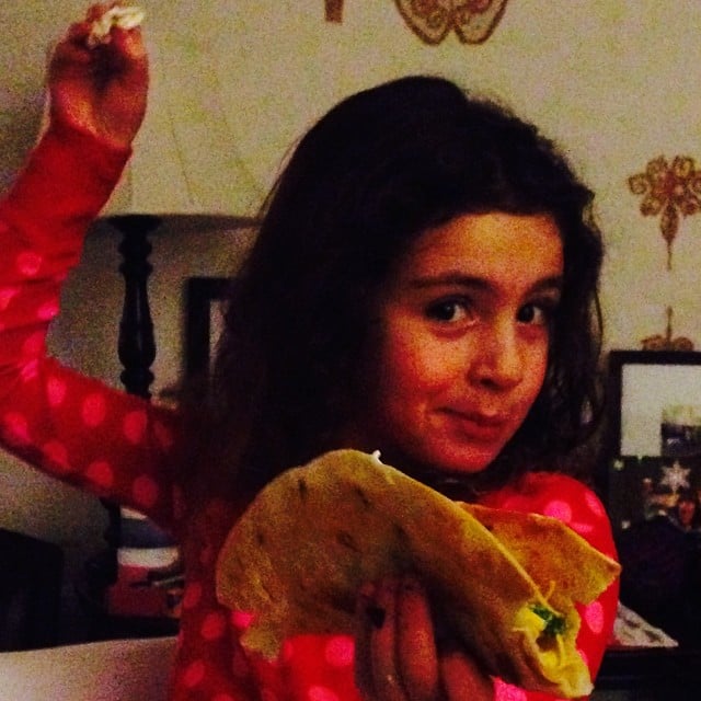 Soleil Moon Frye's homemade tacos were a hit with her daughters.
Source: Instagram user moonfrye