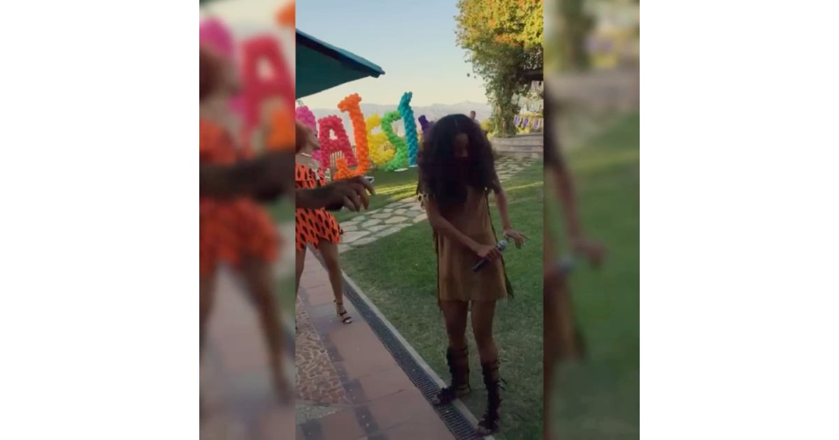 Here S Rihanna As Pebbles Flintstone Proving Kids Parties Are Really Just For Adults Popsugar Celebrity Uk Photo 2