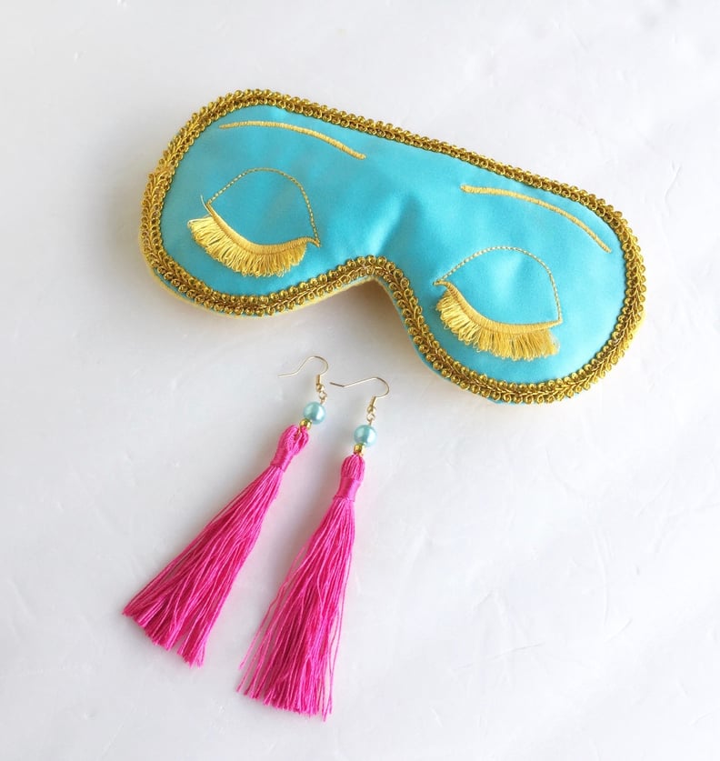 Earrings and an Eye Mask Set