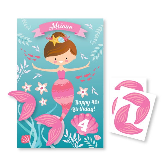 Pin the Tail on the Mermaid Game
