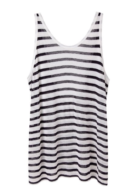 T by Alexander Wang Striped Linen Tank