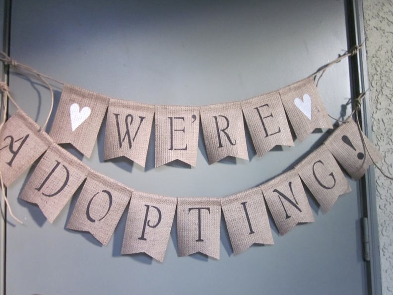 An Adopting Bunting Banner