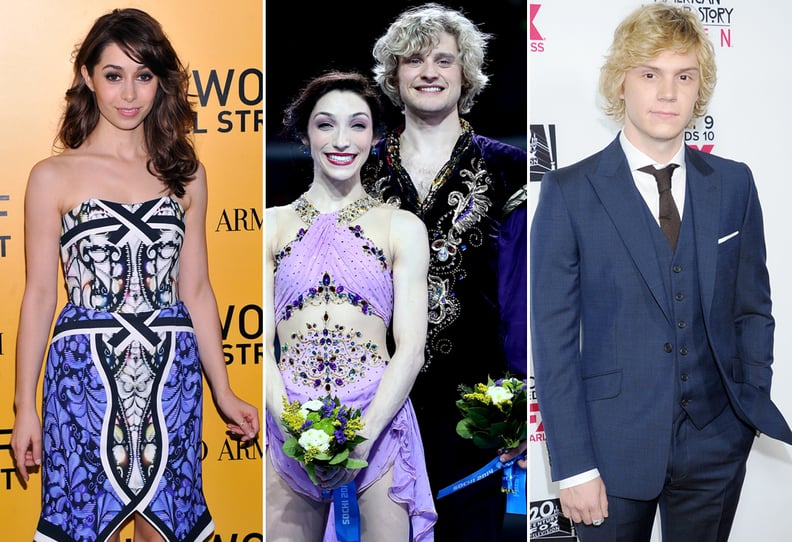 Meryl Davis and Charlie White Played by Cristin Milioti and Evan Peters