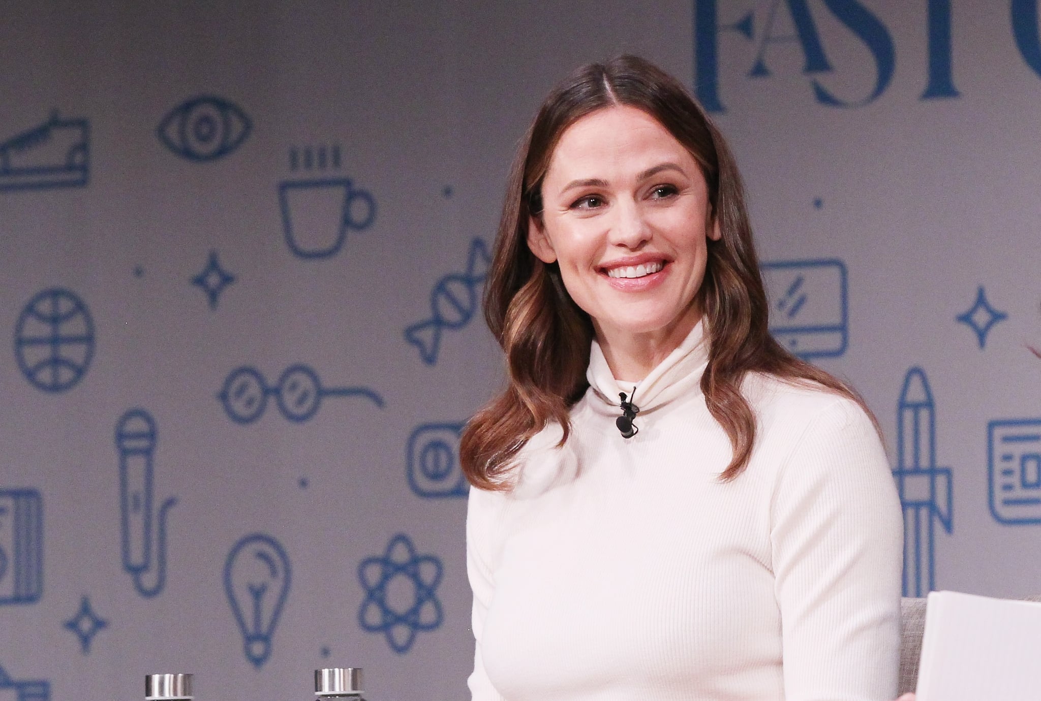 NEW YORK, NY - OCTOBER 25:  Co-Founder and Chief Brand Officer for Once Upon a Farm Jennifer Garner speaks onstage for 