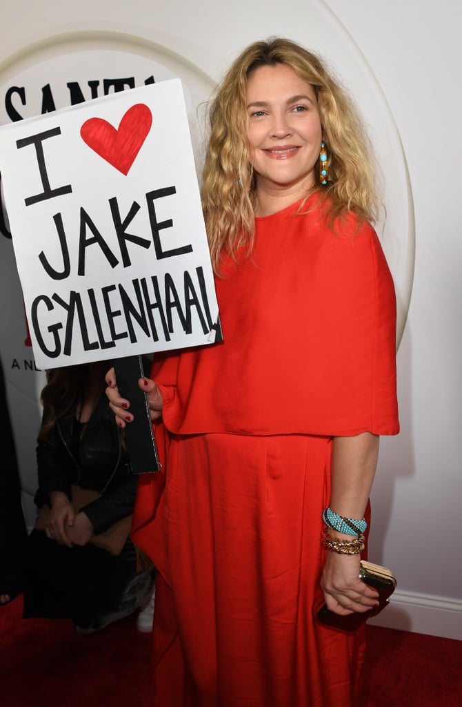 Why Did Drew Barrymore Hold an I Love Jake Gyllenhaal Sign?
