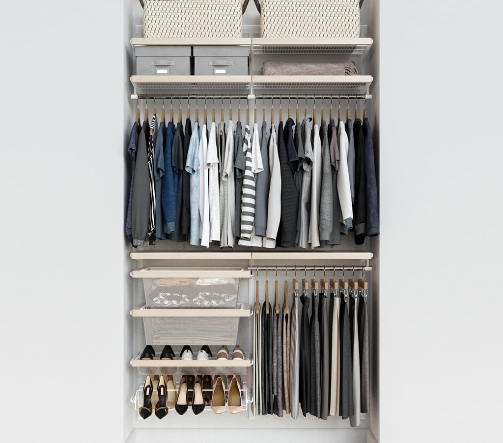 Birch & White Elfa Décor 4' Closet