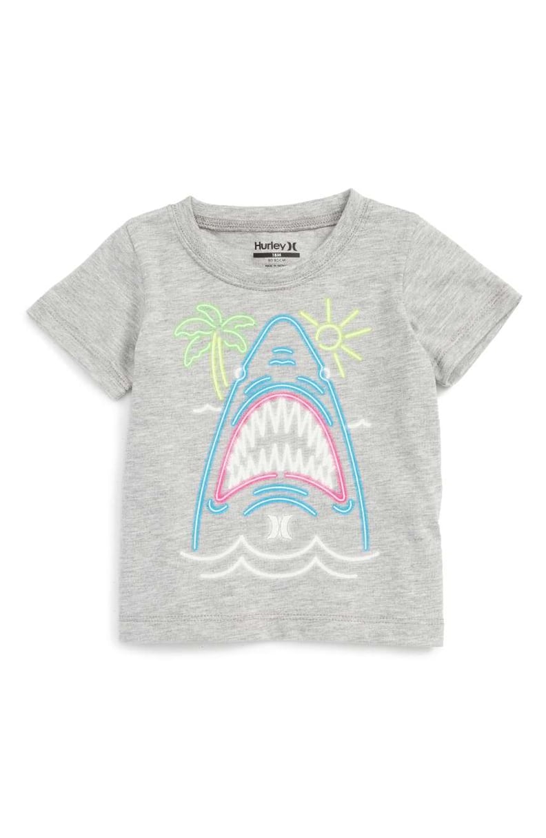 Neon Shark Graphic T-Shirt