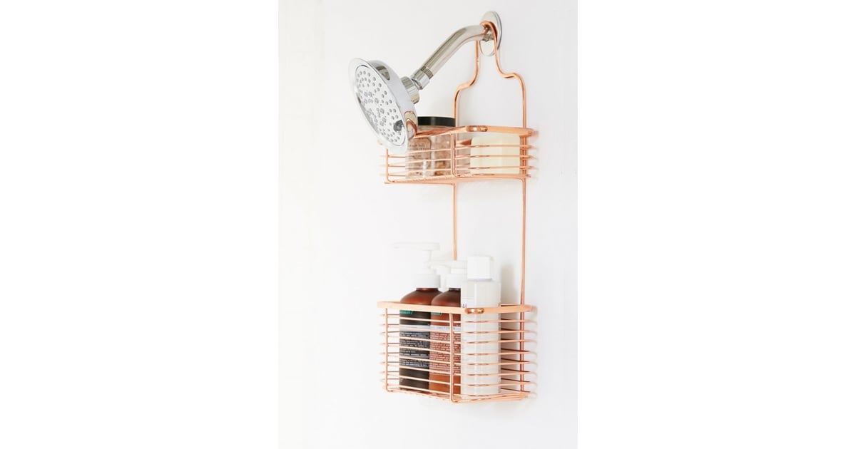 Minimal Rose Gold Shower Caddy Best Organisers 2020 POPSUGAR Smart